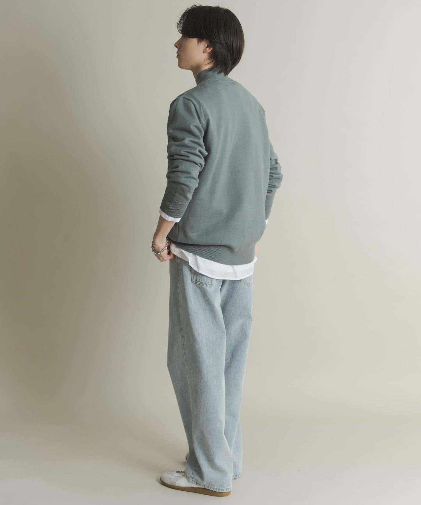 部分色 可水洗/防起球 彈力高領針織衫