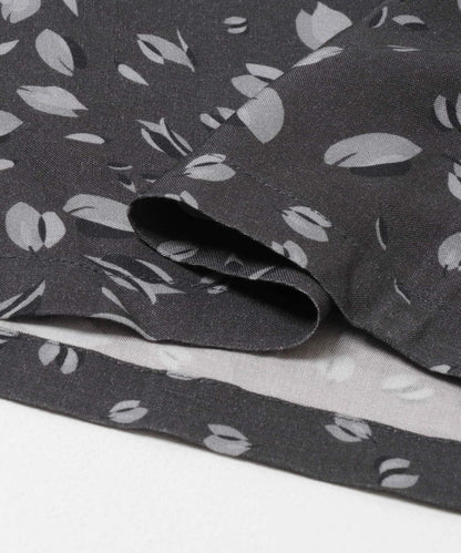 拼色開領長袖襯衫