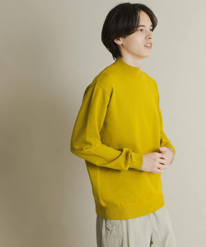 部分色 可水洗/防起球 彈力高領針織衫