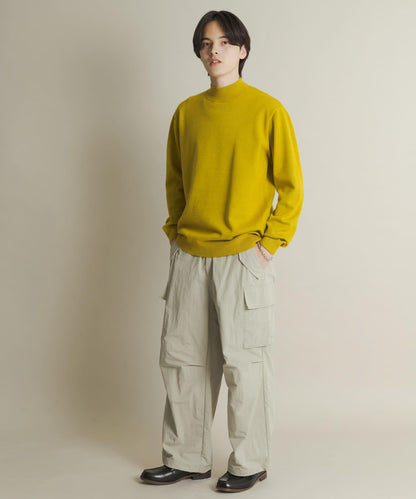 部分色 可水洗/防起球 彈力高領針織衫