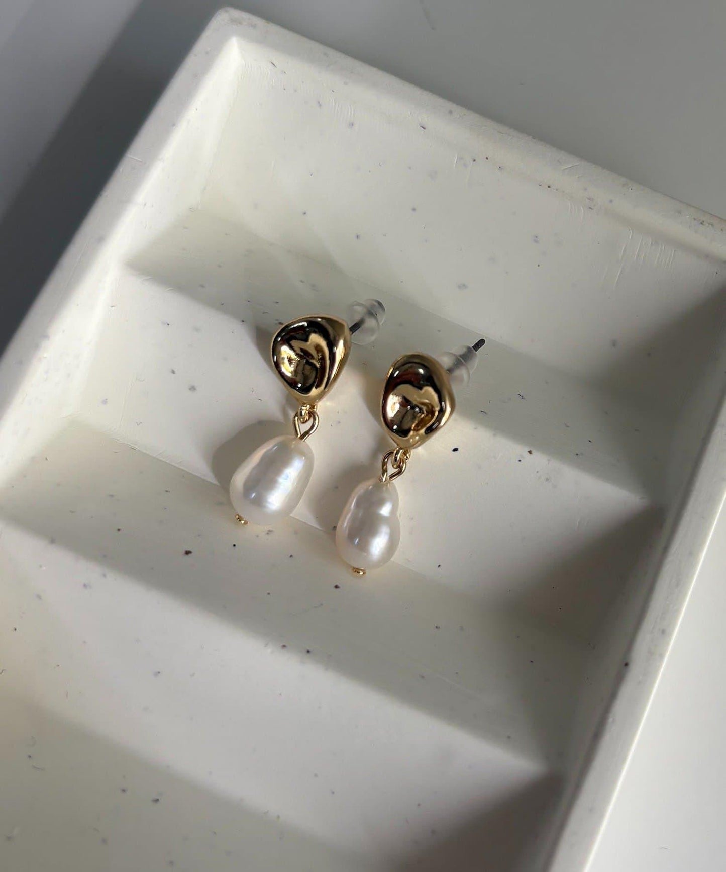 GOLDY水滴珍珠耳環