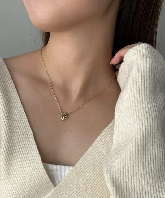 三角蝴蝶結項鍊