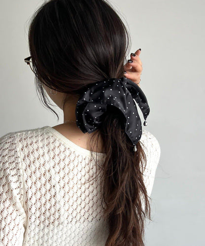 GOLDY 波點荷葉邊髮圈
