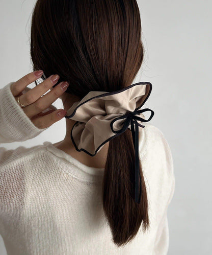 雙色緞面髮圈