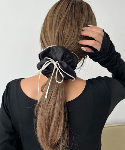 雙色緞面髮圈