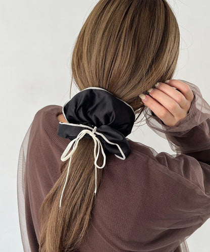 雙色緞面髮圈
