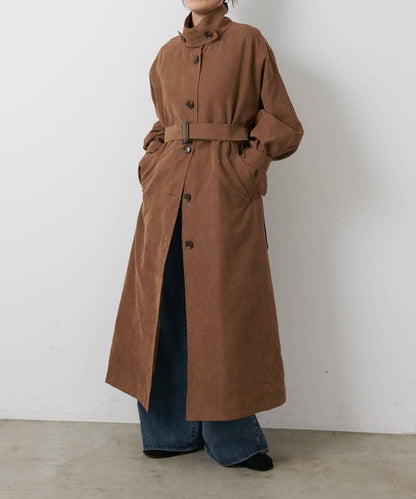 【AW】桃皮絨長款風衣