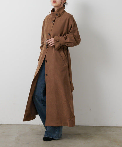 【AW】桃皮絨長款風衣