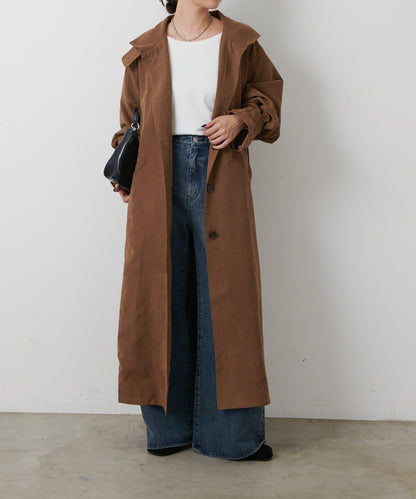 【AW】桃皮絨長款風衣