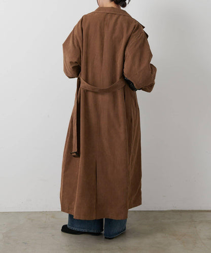 【AW】桃皮絨長款風衣