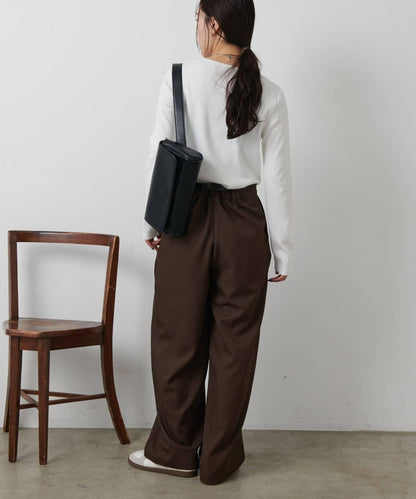 【AW/】亨利領羅紋長袖T恤