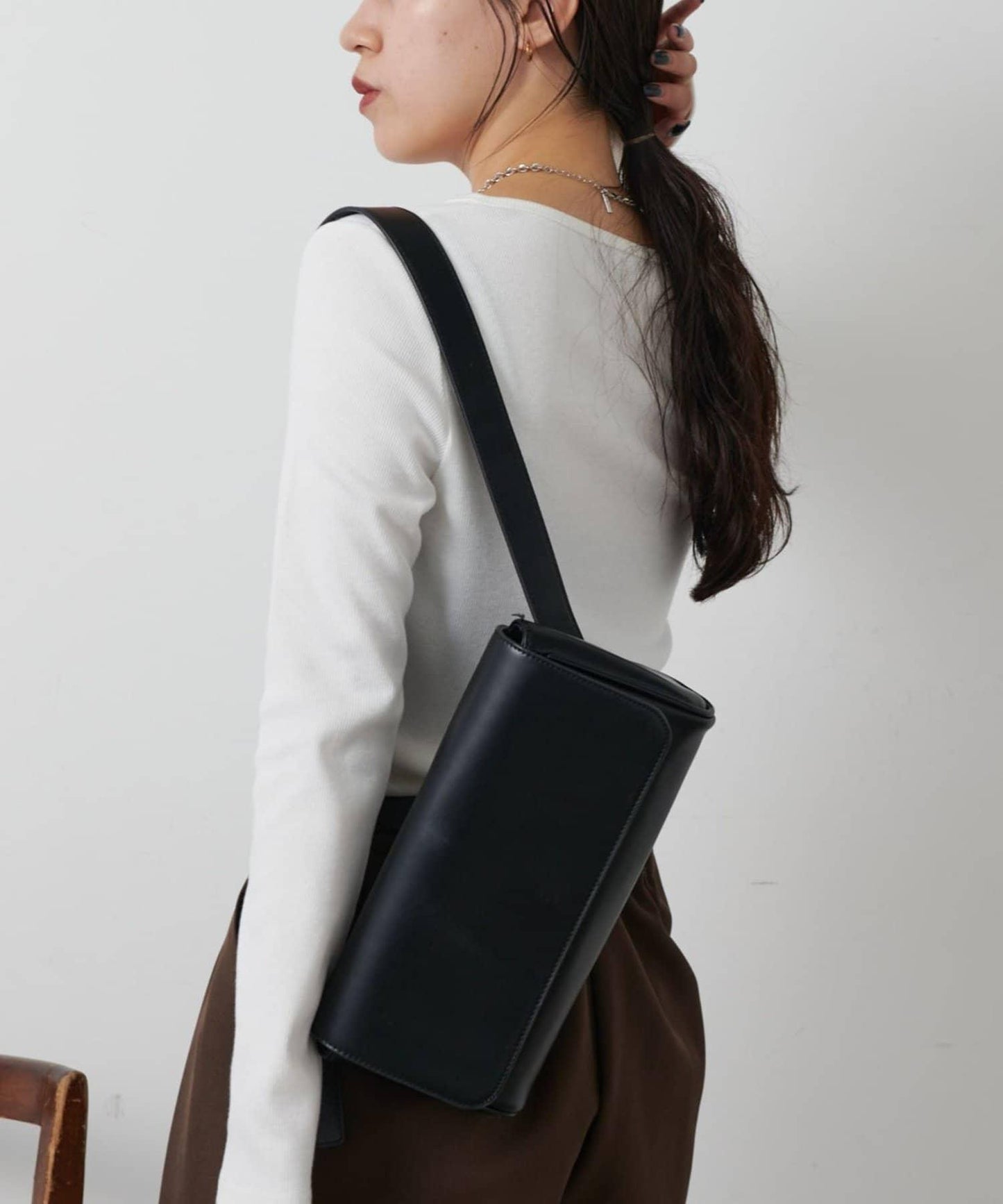 【AW/】亨利領羅紋長袖T恤