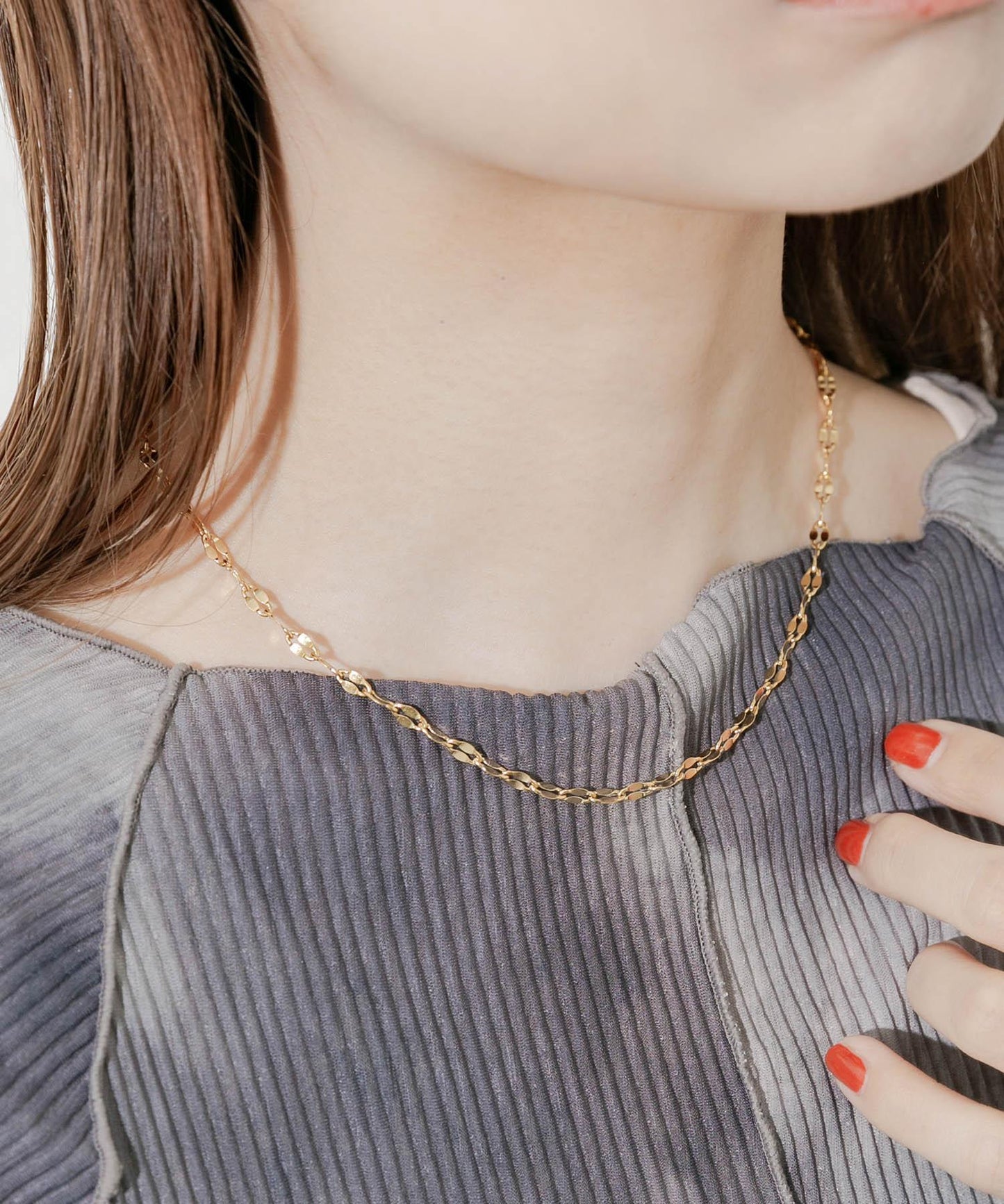 不鏽鋼花瓣鏈條項鍊