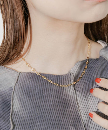 不鏽鋼花瓣鏈條項鍊