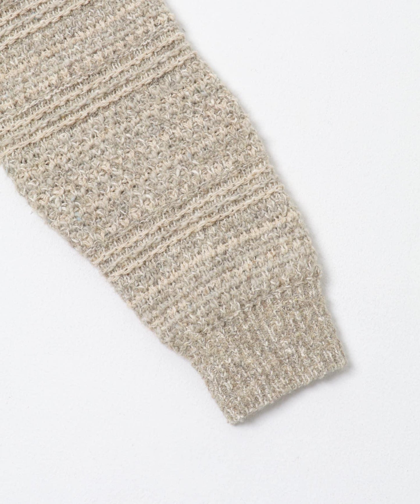 「聯名」crepuscule×URBAN RESEARCH 多色條紋混合圓領針織衫