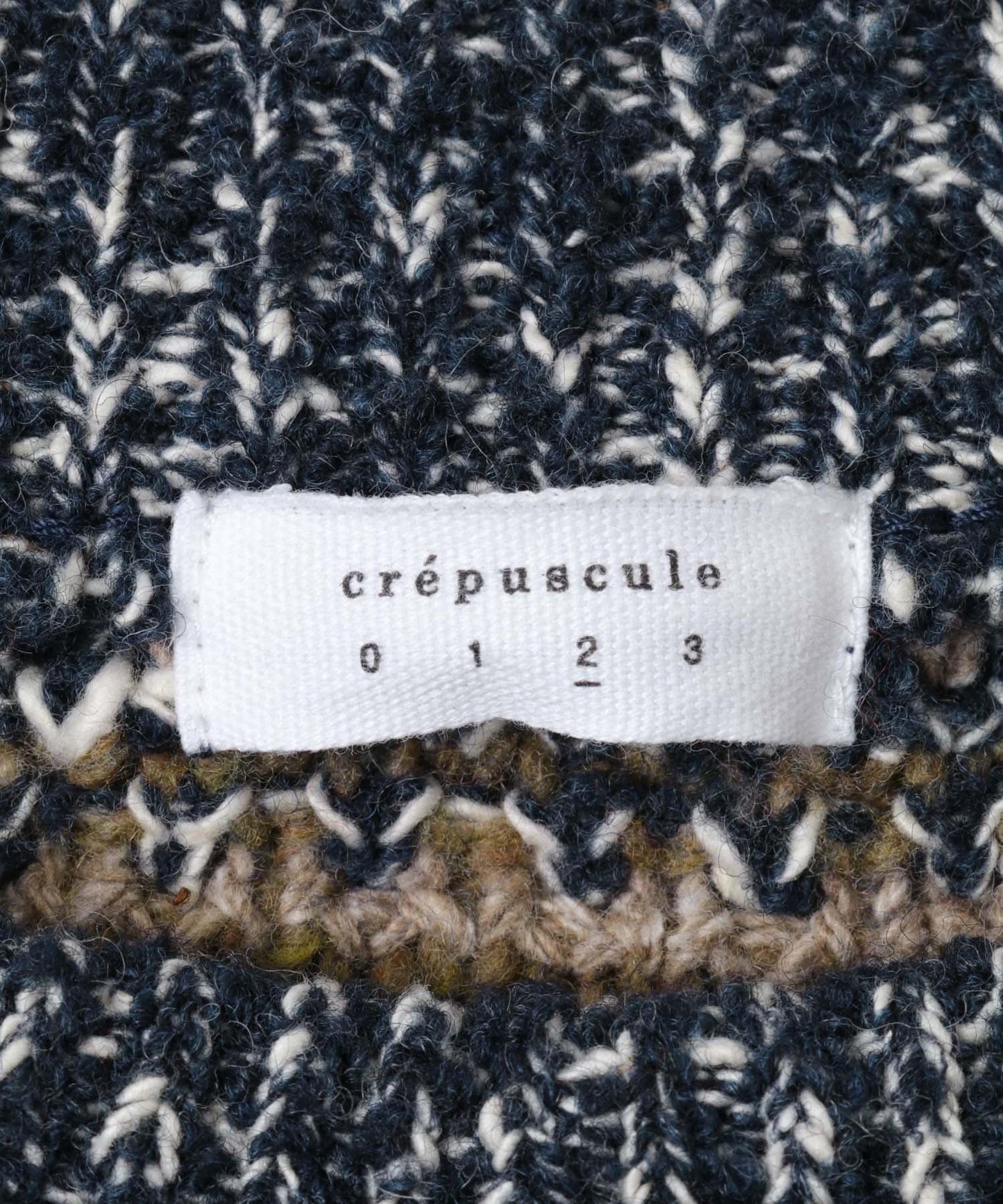 「聯名」crepuscule×URBAN RESEARCH 多色條紋混合圓領針織衫