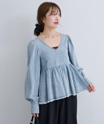 B牛仔2WAY襯衫