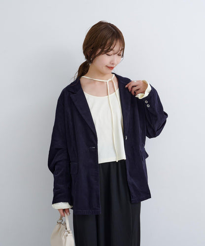 B 喇叭袖兩穿式針織上衣