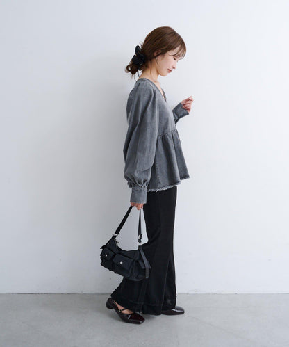 B牛仔2WAY襯衫