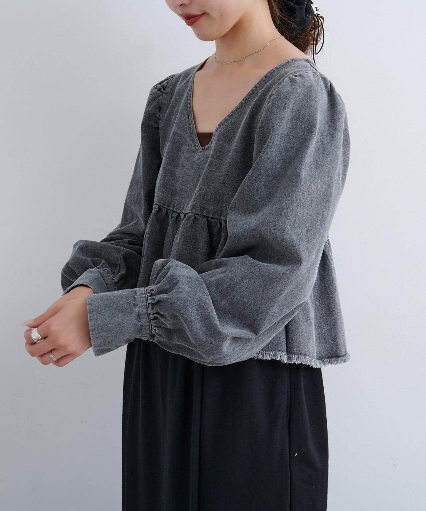B牛仔2WAY襯衫