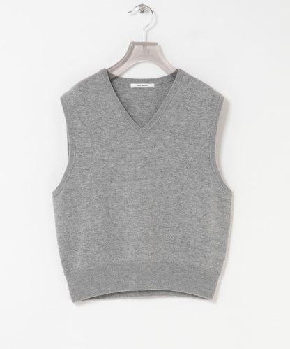 羊毛羊絨V領針織背心