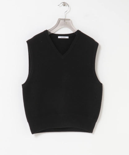 羊毛羊絨V領針織背心