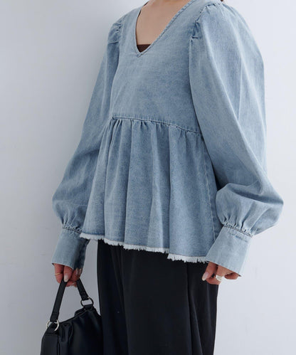 B牛仔2WAY襯衫