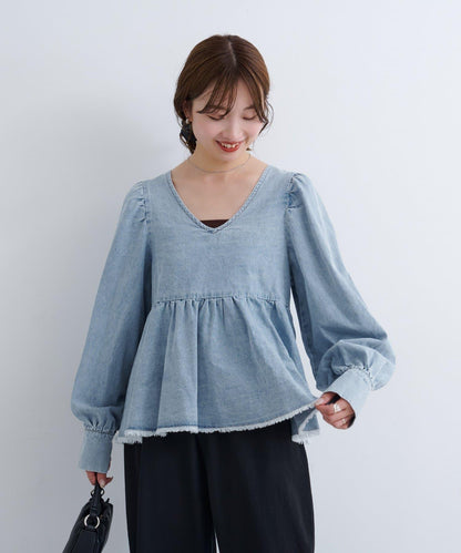 B牛仔2WAY襯衫