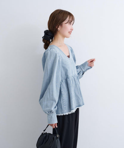 B牛仔2WAY襯衫