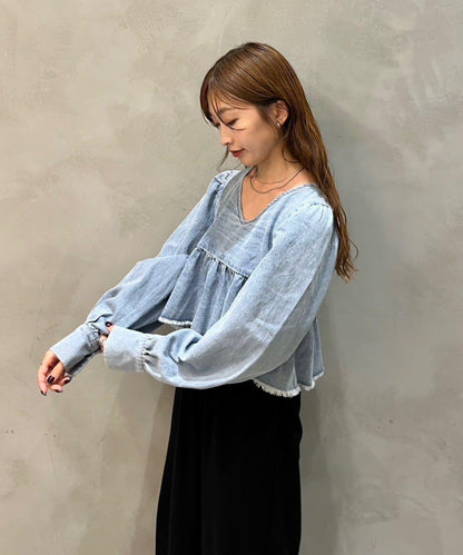 B牛仔2WAY襯衫