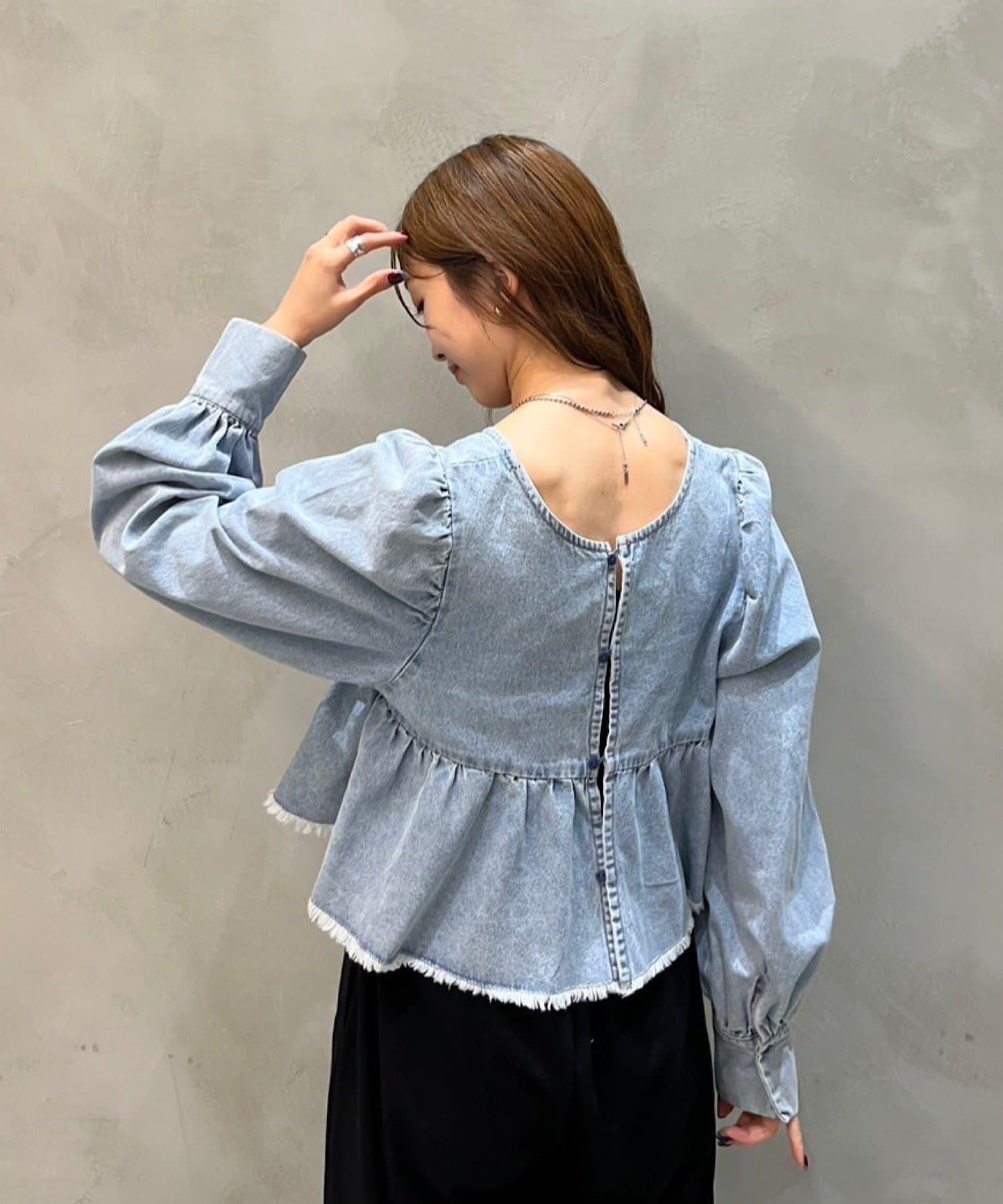 B牛仔2WAY襯衫