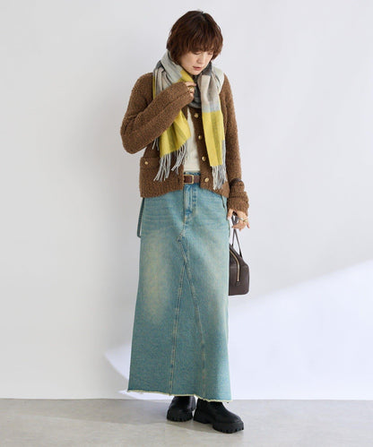 【秋冬點綴色】羊毛彩色格紋圍巾/預計10月中旬發貨