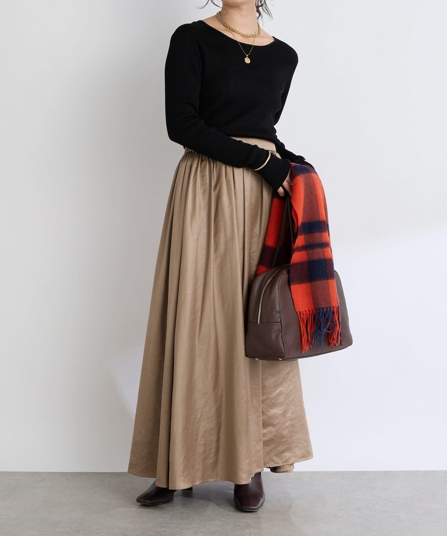 【秋冬點綴色】羊毛彩色格紋圍巾/預計10月中旬發貨