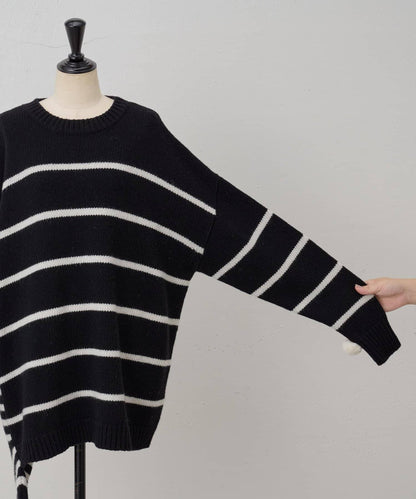 《近日開始》毛球裝飾襪子針織衫