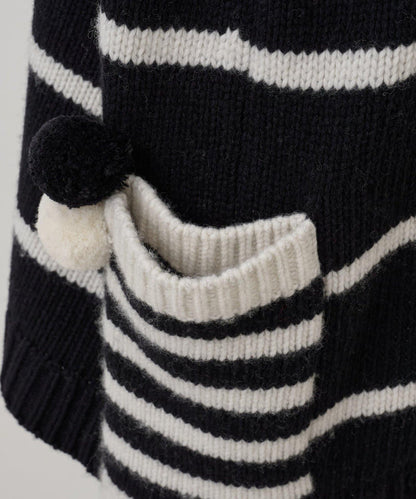 《近日開始》毛球裝飾襪子針織衫