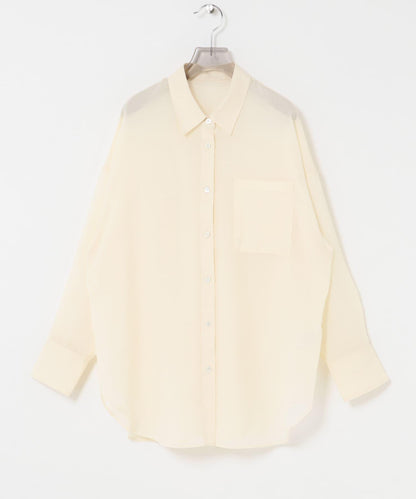 薄紗羊毛常規領襯衫