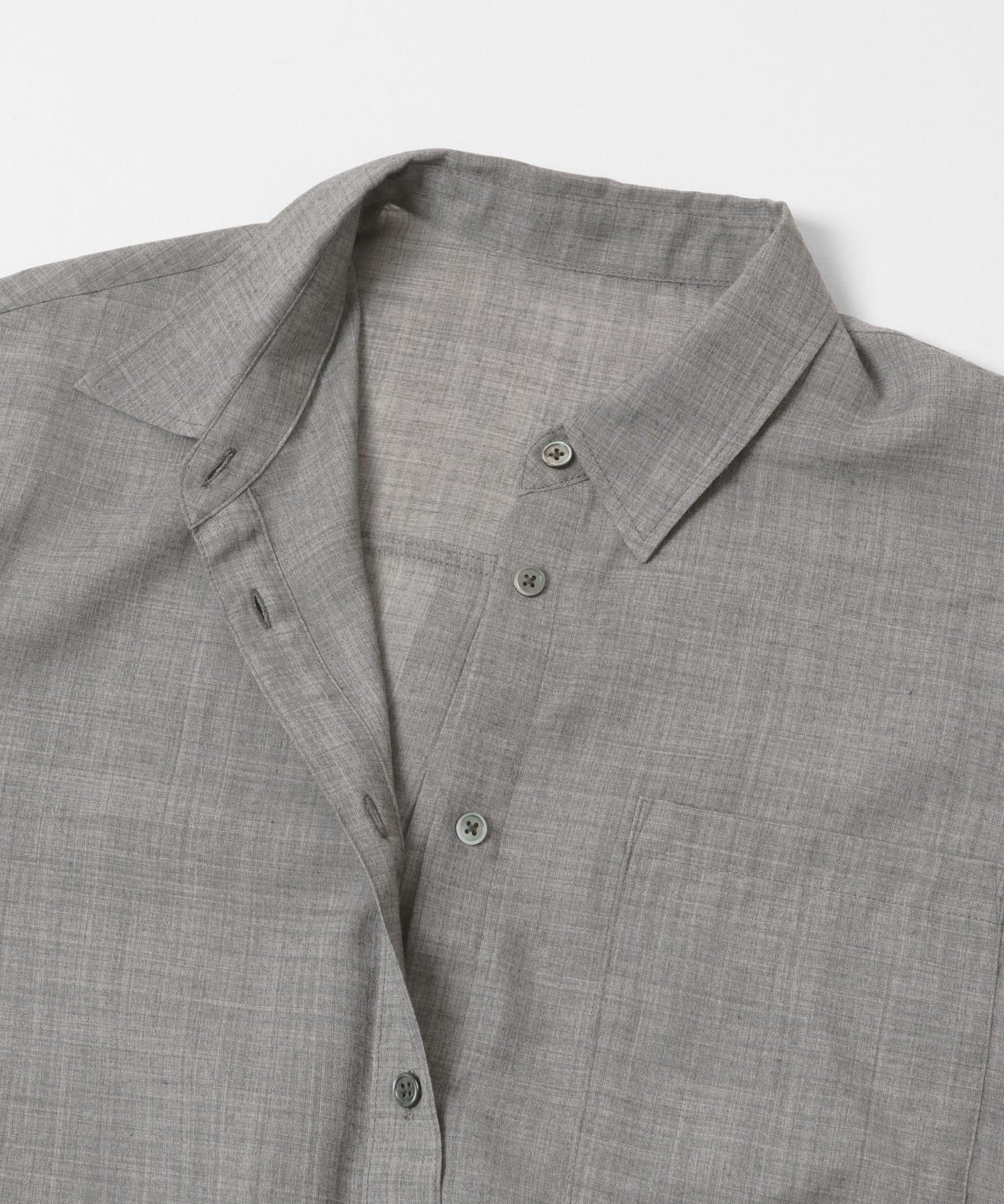 薄紗羊毛常規領襯衫