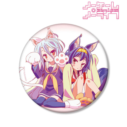 《NO GAME NO LIFE 遊戲人生》 白＆初瀨伊綱 大號徽章