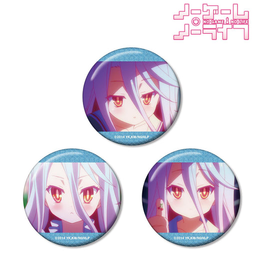 《NO GAME NO LIFE 遊戲人生》白 場景寫實亮片徽章3個套裝