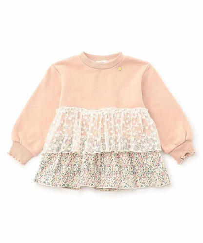 異材質荷葉邊衛衣