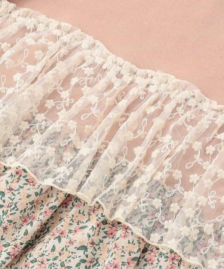 異材質荷葉邊衛衣