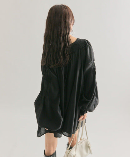 蝴蝶結領繫帶襯衫