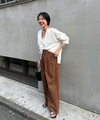 《インフルエンサー@tsuru00コラボ》V領寬鬆套頭衫