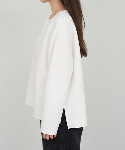 《インフルエンサー@tsuru00コラボ》V領寬鬆套頭衫