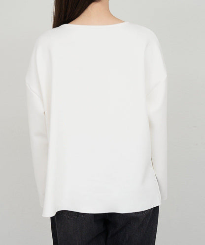 《インフルエンサー@tsuru00コラボ》V領寬鬆套頭衫