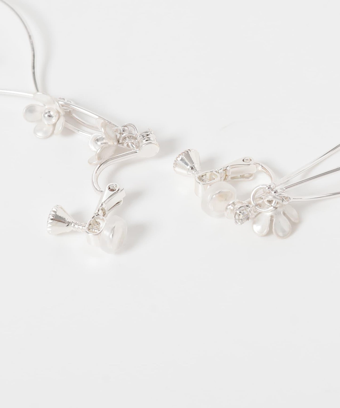 隨機花卉曲線耳環