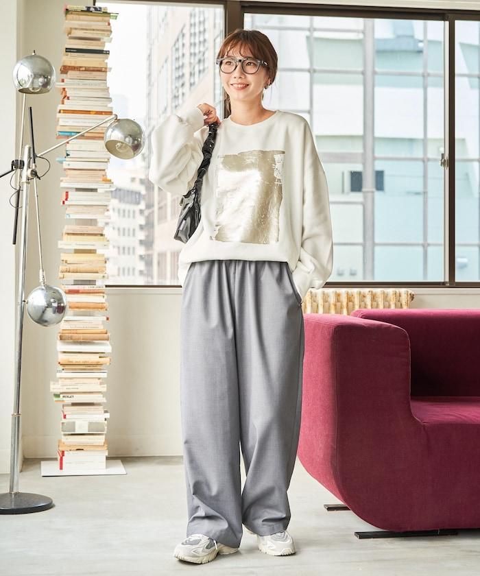 金箔印花加絨衛衣