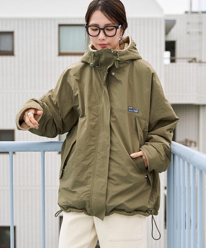 OUTDOORS羊羔絨可雙面穿連帽外套