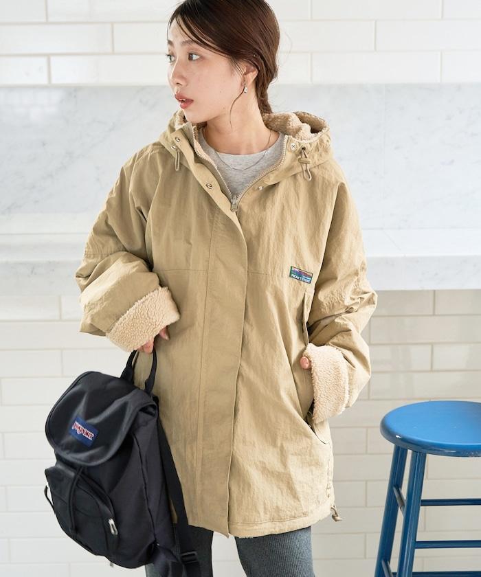 OUTDOORS羊羔絨可雙面穿連帽外套