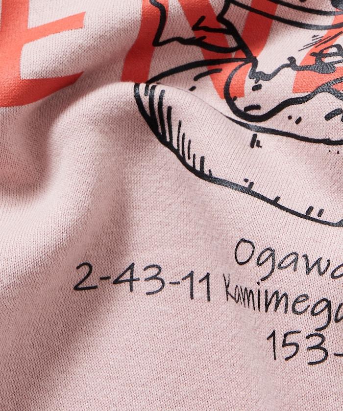 Burger Factory×FREAK'S STORE/ Burger Factory特別款寬鬆版型背部印花圓領衛衣